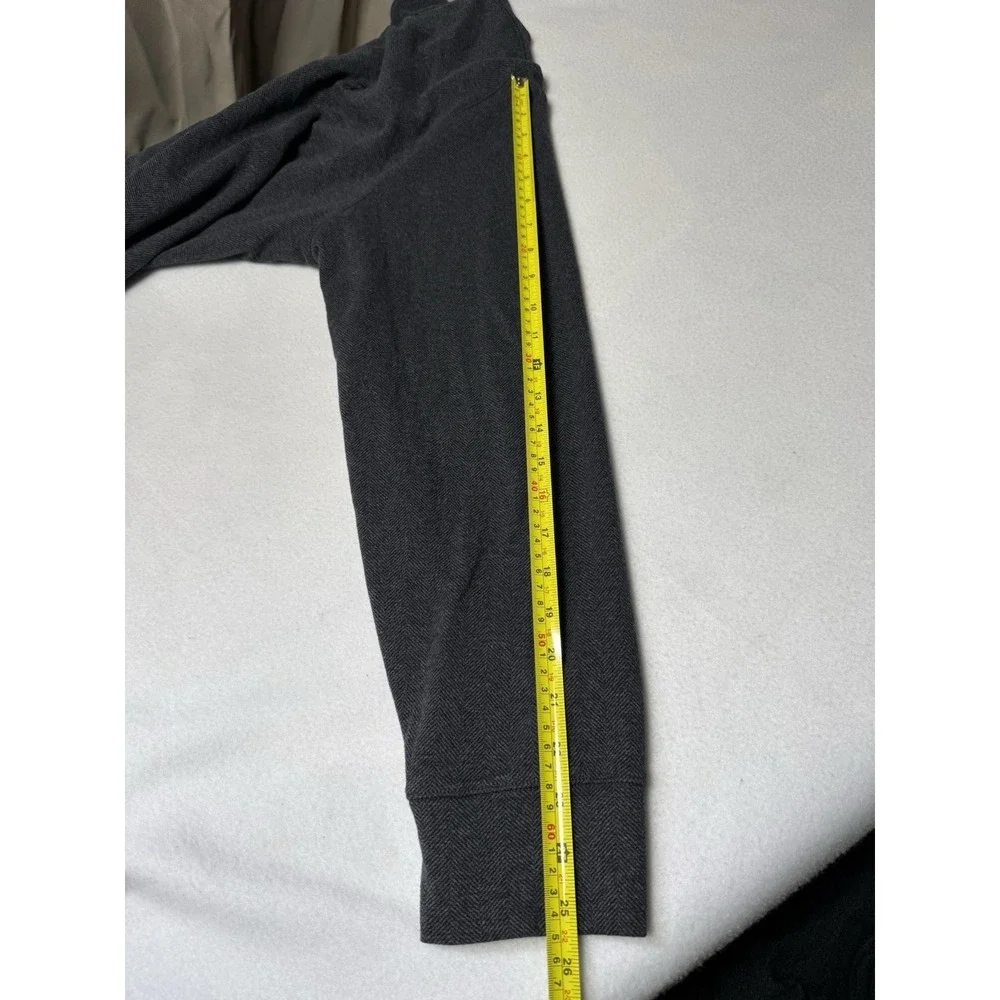Polo Ralph Lauren Men's XL Gray Herringbone Quarter Zip Pullover Pony Logo